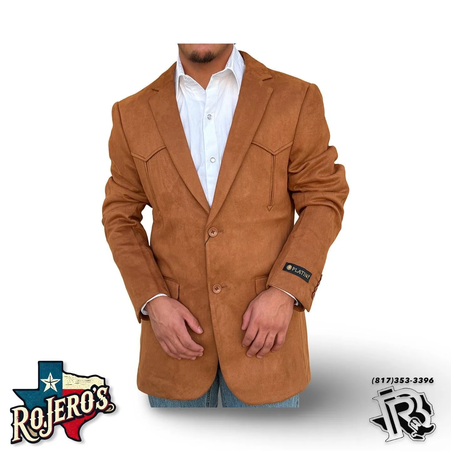 “ Clint “ | Copper Sport Coat Swede Western