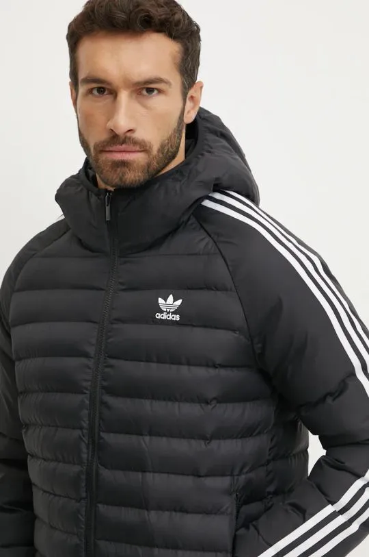 adidas Originals jacket Pad Hooded Jacket men's black color IZ1842