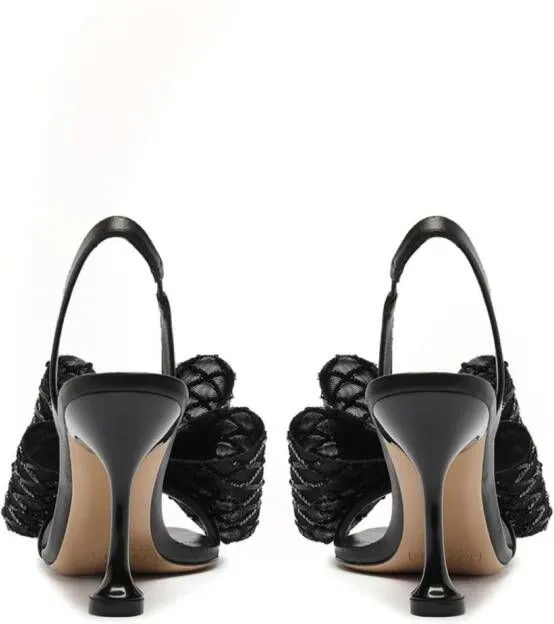 Alexandre Birman Isabelle Payet 85mm bow-detailing sandals Black