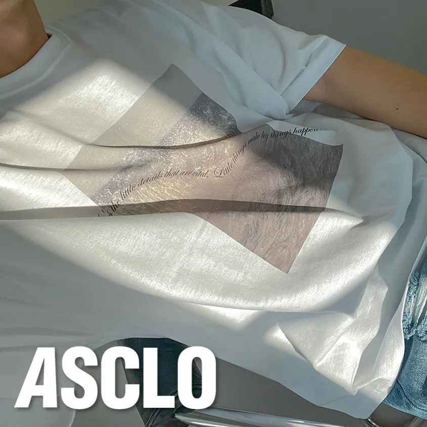 ASCLO  |Crew Neck Unisex Street Style U-Neck Cotton Short Sleeves