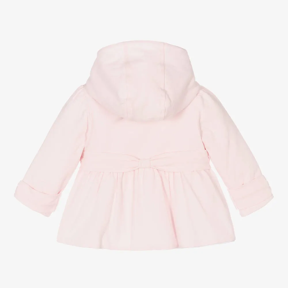 Baby Girls Pale Pink Cotton Coat