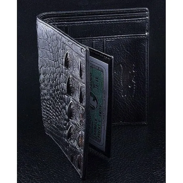 Backbone Crocodile Long Mens Wallet