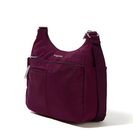 Baggallinni Securtex Anti-Theft Free Time Crossbody Bag Mulberry 