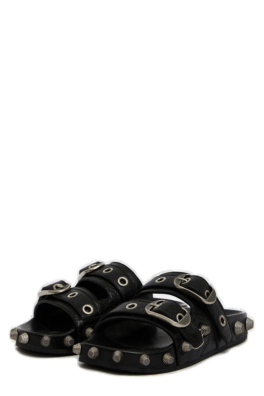 Balenciaga Cagole Stud Embellished Sandals