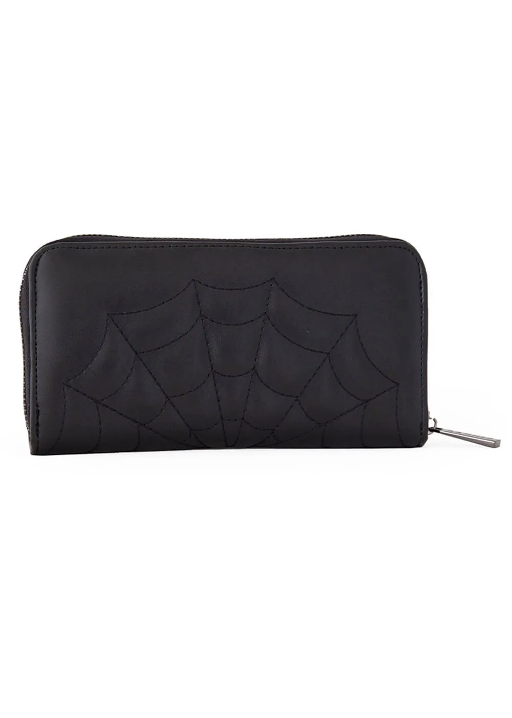 Banned Femme Fatale Spiderweb Wallet Black