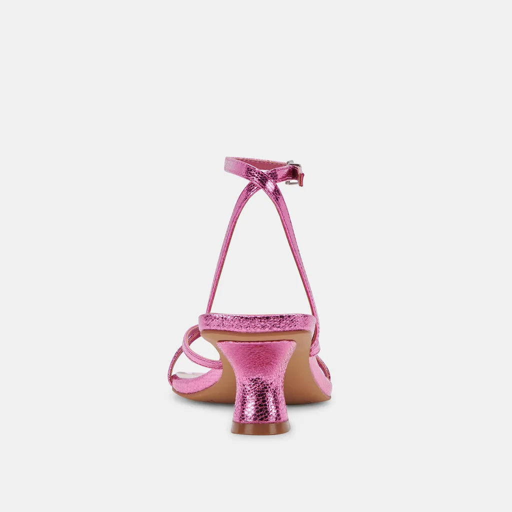 BAYLOR Heels Magenta Cracked Stella | Magenta Heeled Sandals– Dolce Vita 6814949146690