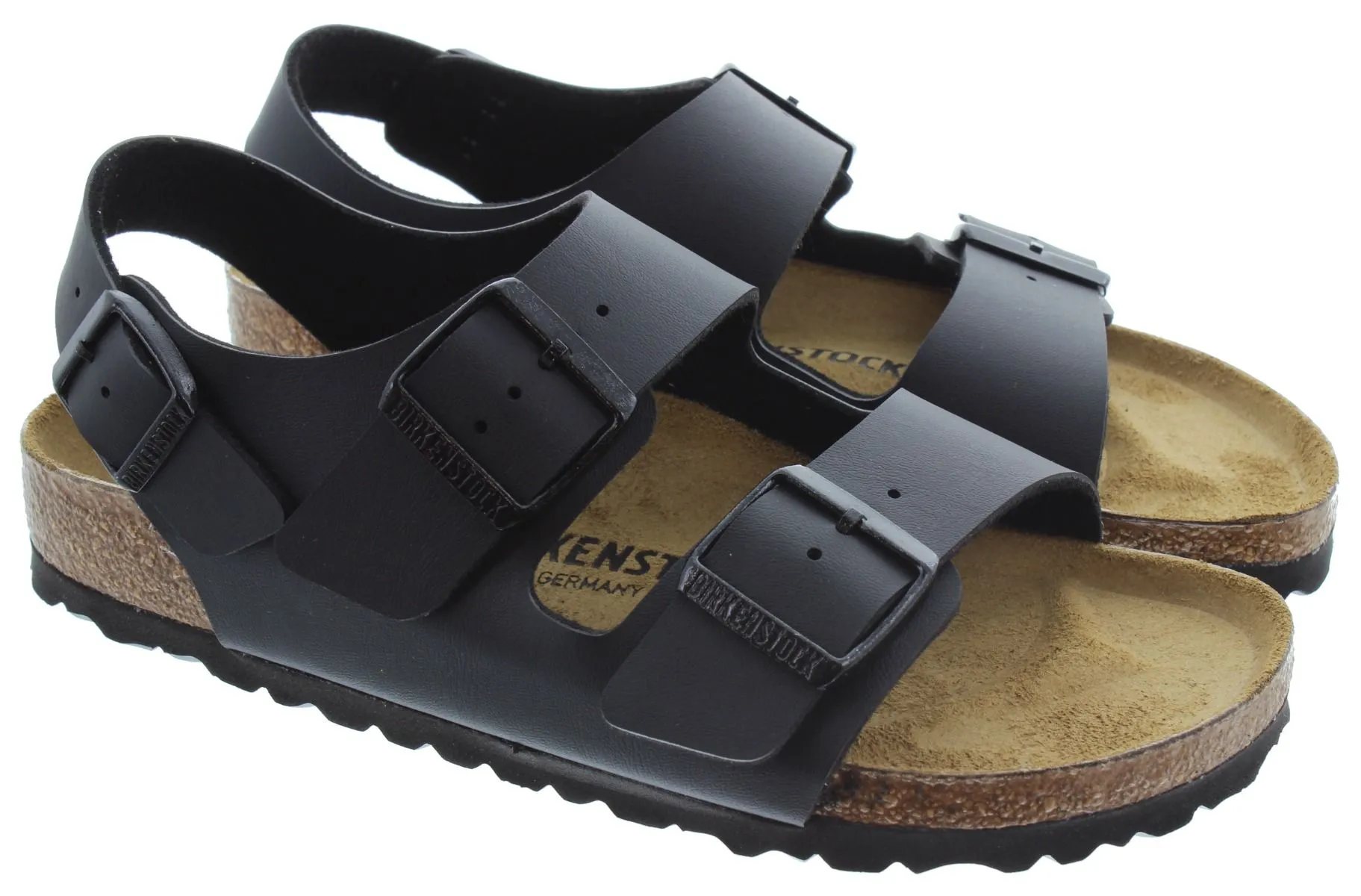 BIRKENSTOCK Ladies Milano Narrow Fit Sandals In Black