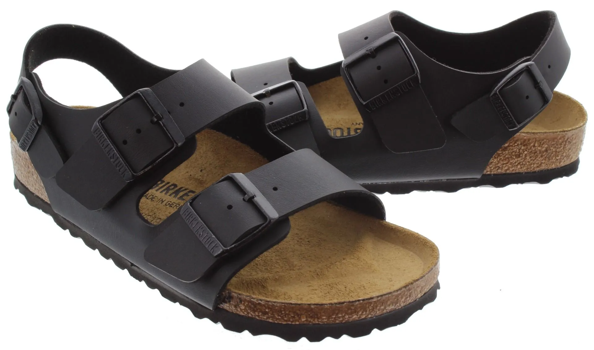 BIRKENSTOCK Ladies Milano Narrow Fit Sandals In Black