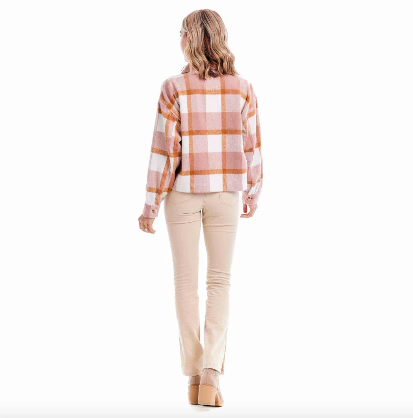 Blush Maverick Plaid Jacket