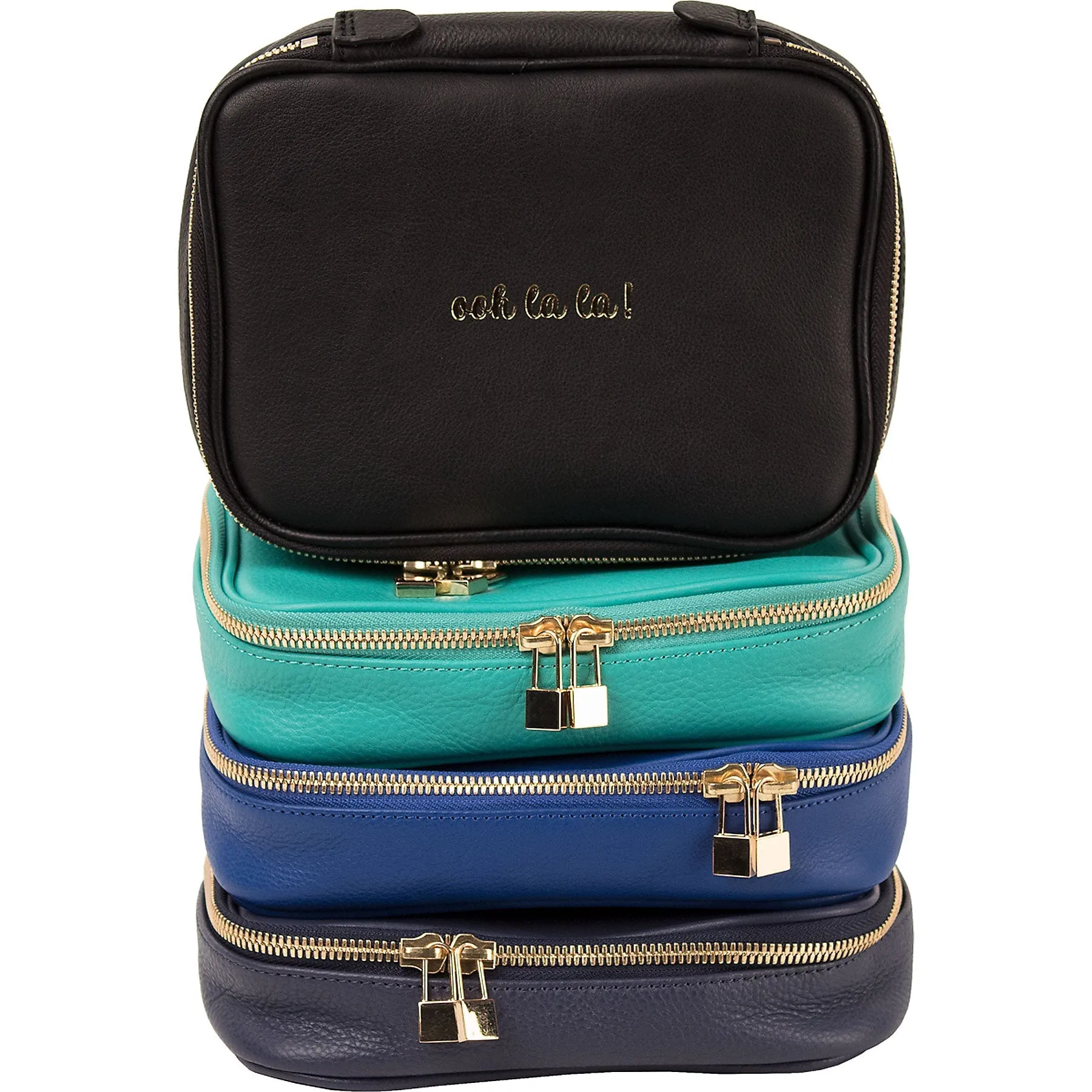 Boulevard Leather Jewelry Case w/ Monogramming Pause