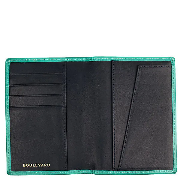 Boulevard Passport Holder Leather w/ Monogramming