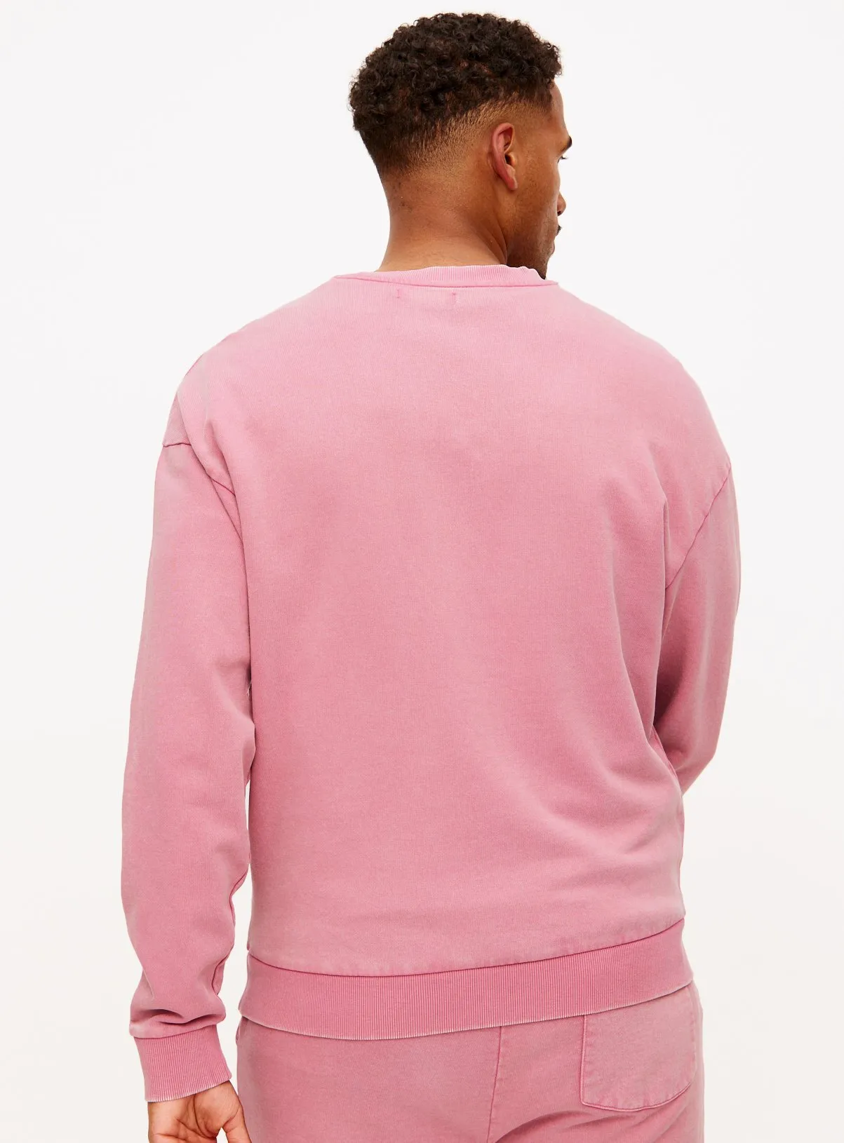 Buy Rose Pink Garment Dye Crew Neck Sweatshirt XL | Sweatshirts and hoodies | Tu