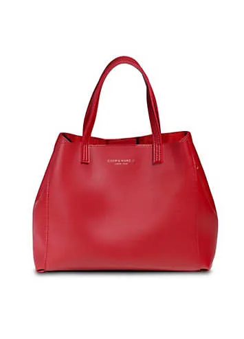 Campo Marzio Calypso Cherry Red Faux Leather Handbag