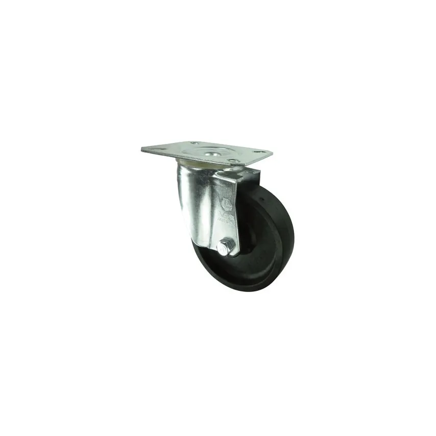 Castor, Medium Duty, Unbraked, Swivel, 100mm, 120kg Load Capacity