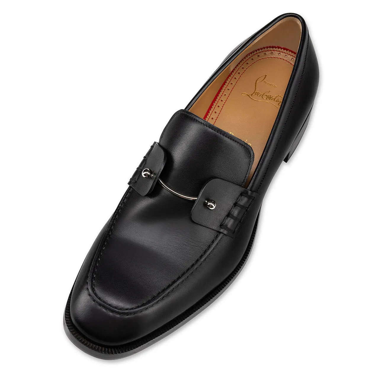 CHRISTIAN LOUBOUTIN Chambelimoc Leather Loafers - Black