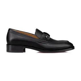 CHRISTIAN LOUBOUTIN Chambelimoc Leather Loafers - Black