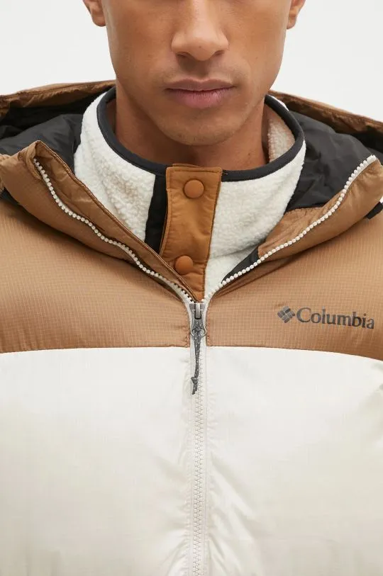 Columbia jacket Puffect men's beige color 2086851