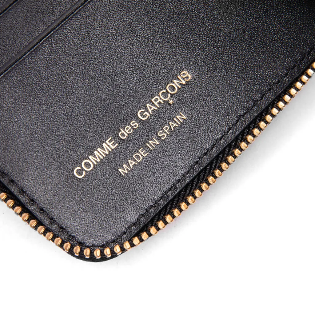 Comme des Garcons SA2100 Zipper Pull Wallet - Black