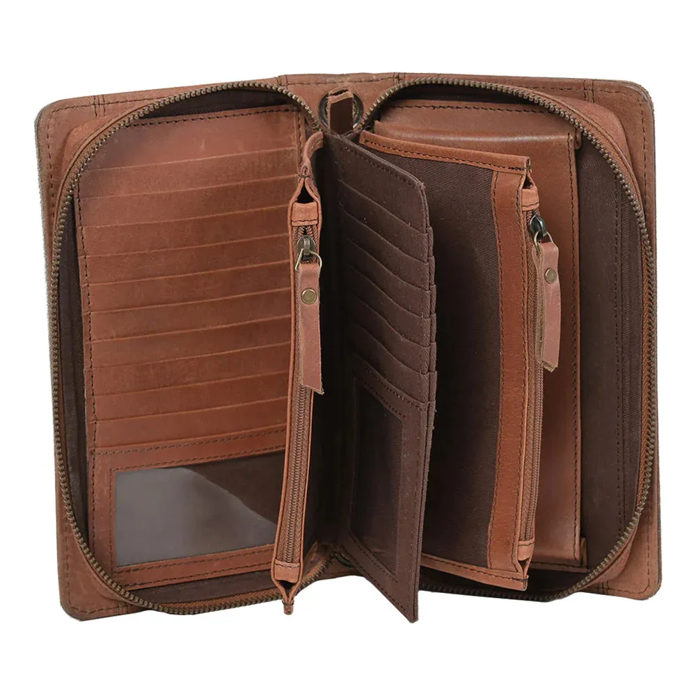 Cowhide Evie Organizer