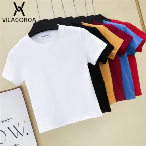 Crop Top T-Shirt Female