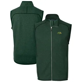 Cutter & Buck NDSU Bison Heather Green Mainsail Full-Zip Vest