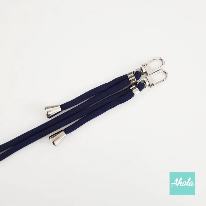 Dark Blue - Crossbody Adjustable Nylon Lanyard 深藍色尼龍斜背繩