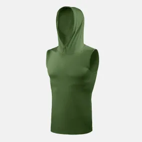 Dark Forest Sleeveless Compression Hoodie