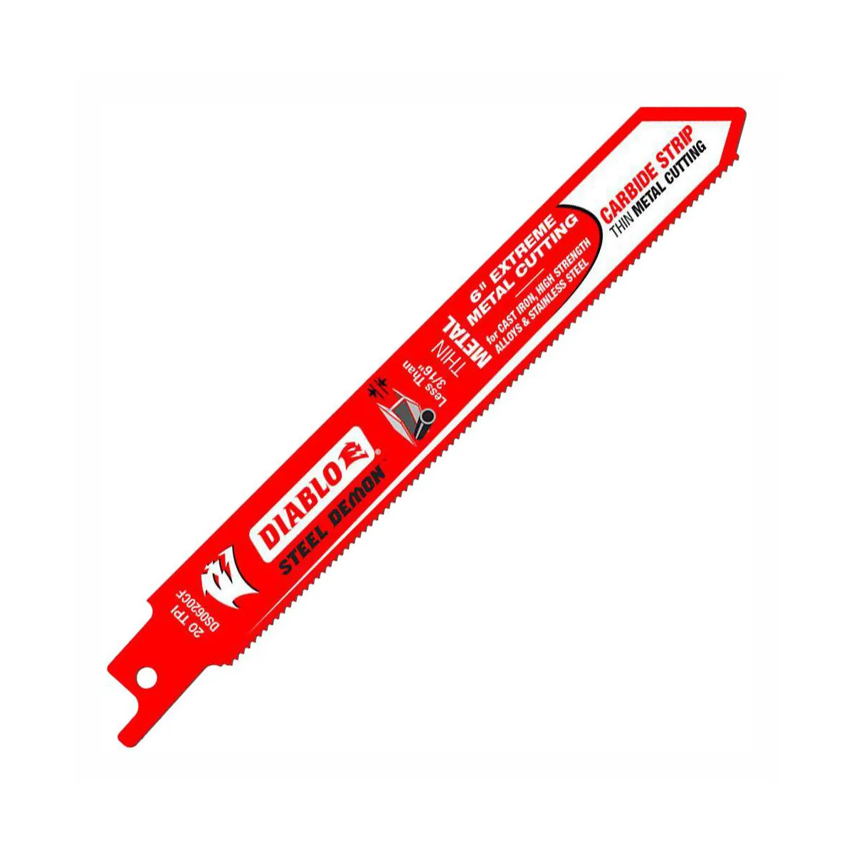 Diablo 6″ Steel Demon Carbide Recip Blades for Thin Metal (less than 1/8″) Cutting