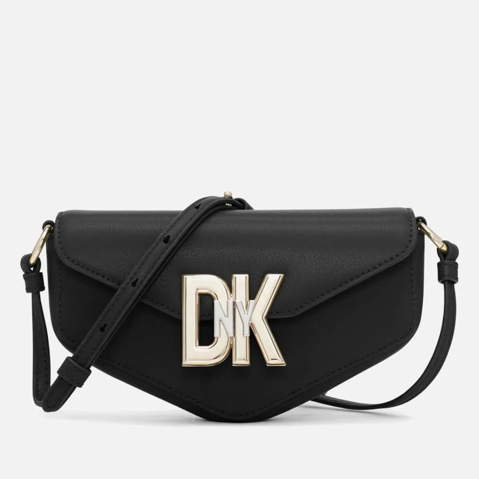 DKNY Downtown Logo Leather Crossbody Bag