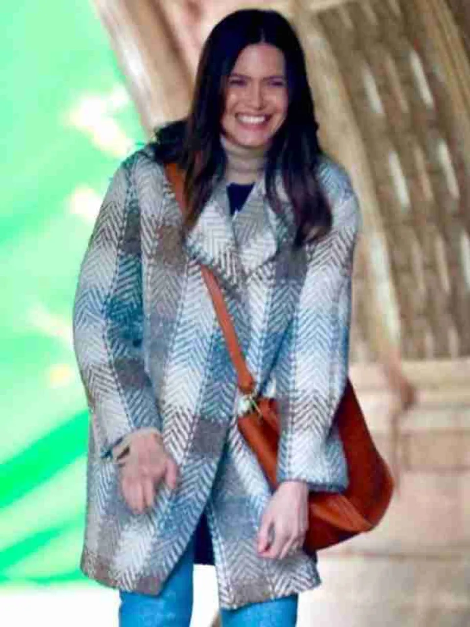 Dr Death Mandy Moore Plaid Coat