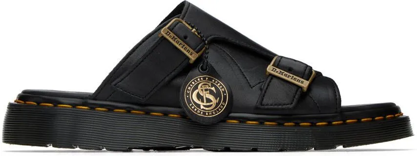 Dr. Martens Black 'Made In England' Dayne Sandals