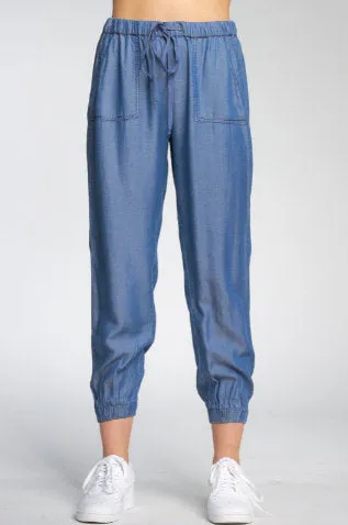 Elan Beach Jogger Pant-White