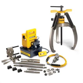 Enerpac® LGHMS310EB Lock Grip Hydraulic Master Puller Set 3-Jaw, 10 ton, 10,150 psi Operating