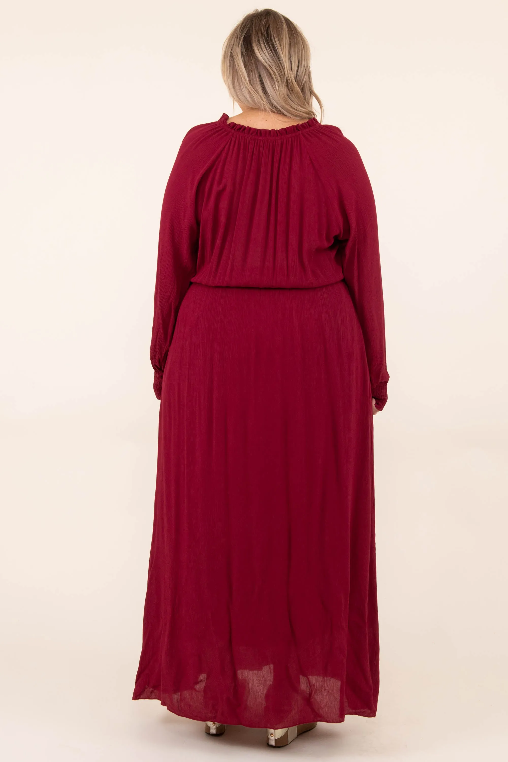 Eternal Hope Dress, Burgundy