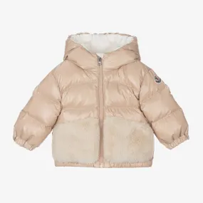 Girls Beige Down Padded Bluma Coat