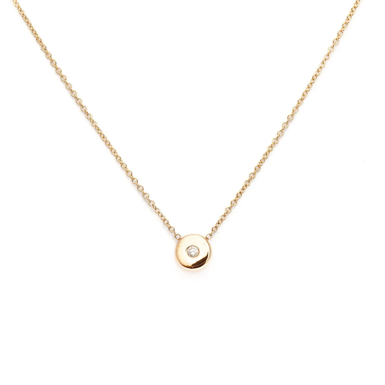 Gold Nugget Diamond Necklace