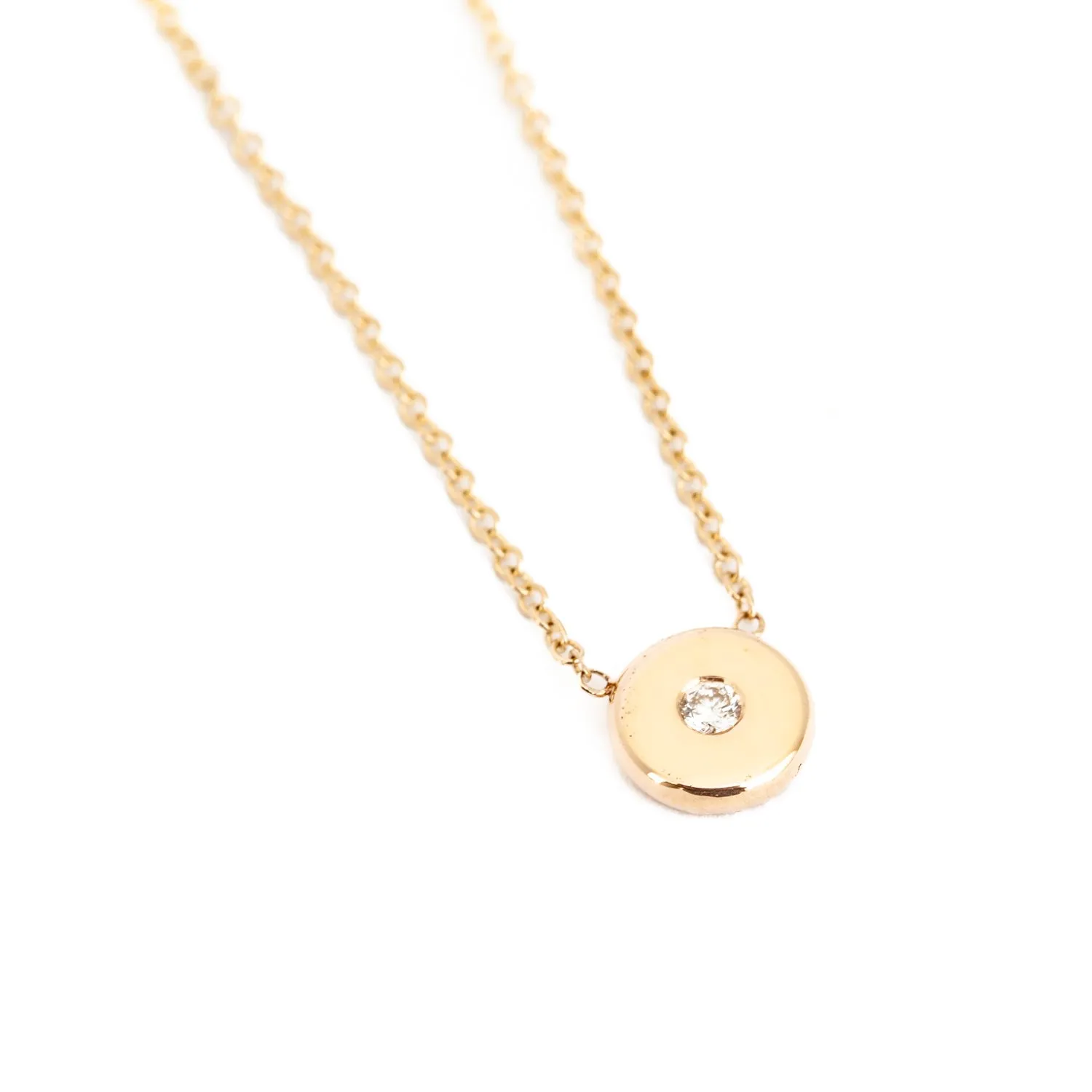 Gold Nugget Diamond Necklace