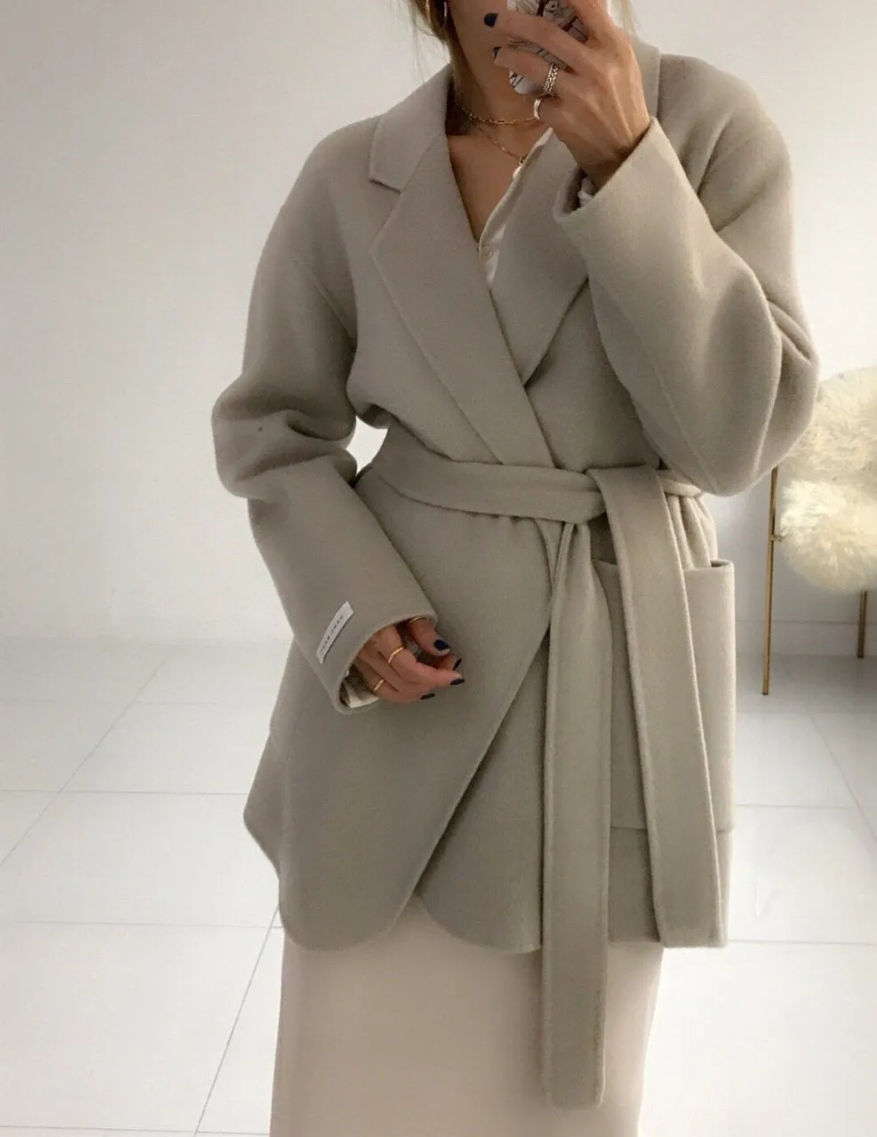 Handmade Wool Half Coat (3 Colors)