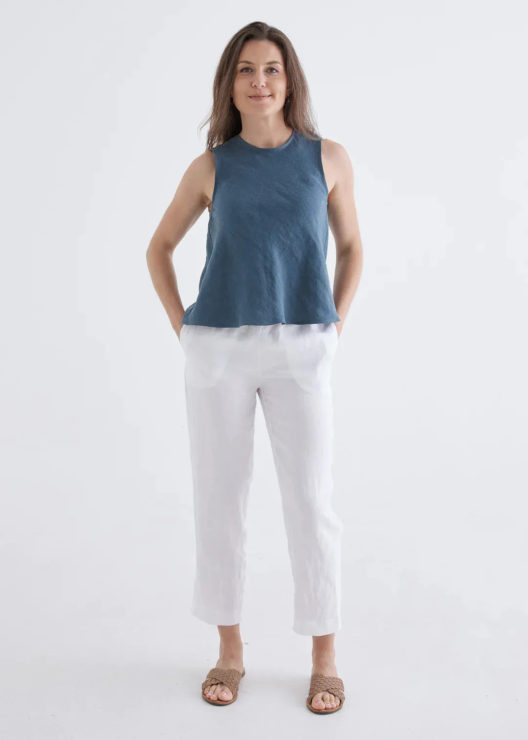 Hazel Linen Top