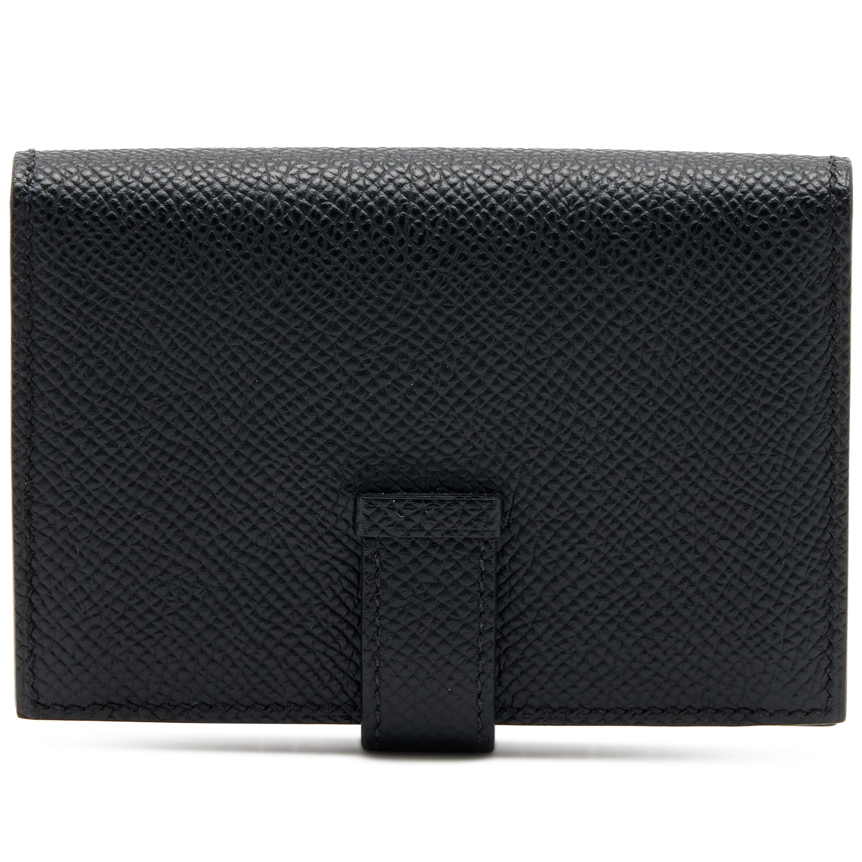 Hermès Black Epsom Mini Bearn Wallet Palladium Hardware, 2022