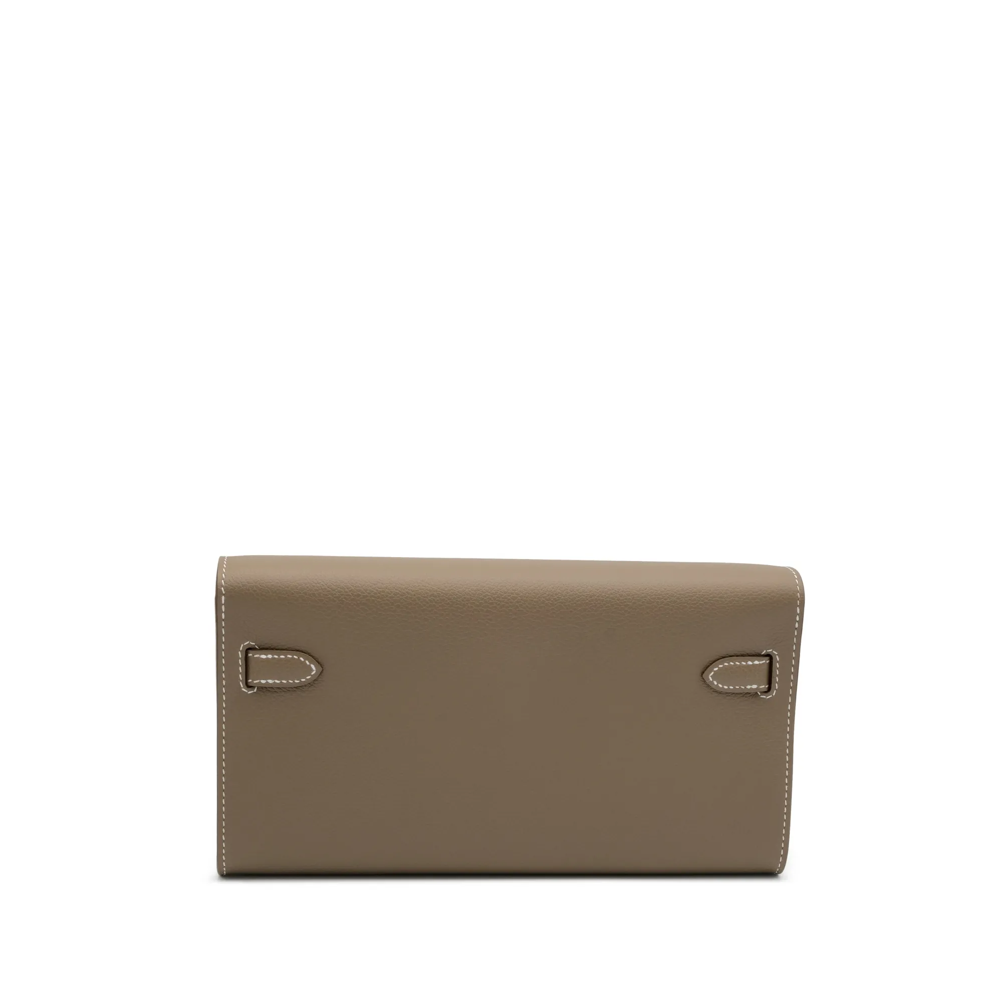 Hermès Etoupe Evercolor Kelly-To-Go Wallet Gold Hardware, 2024