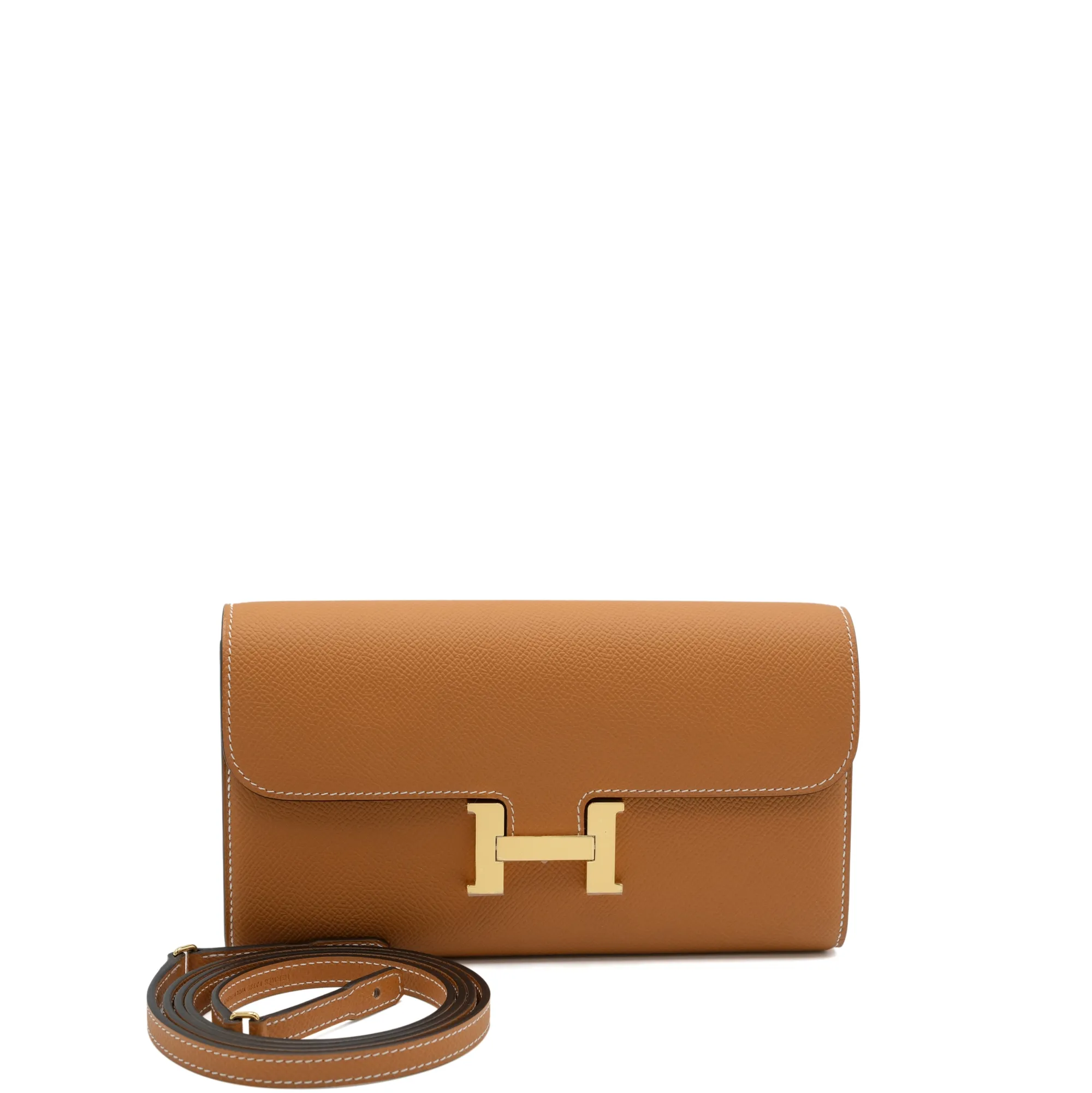 Hermès Toffee Epsom Constance-To-Go Wallet Gold Hardware, 2024