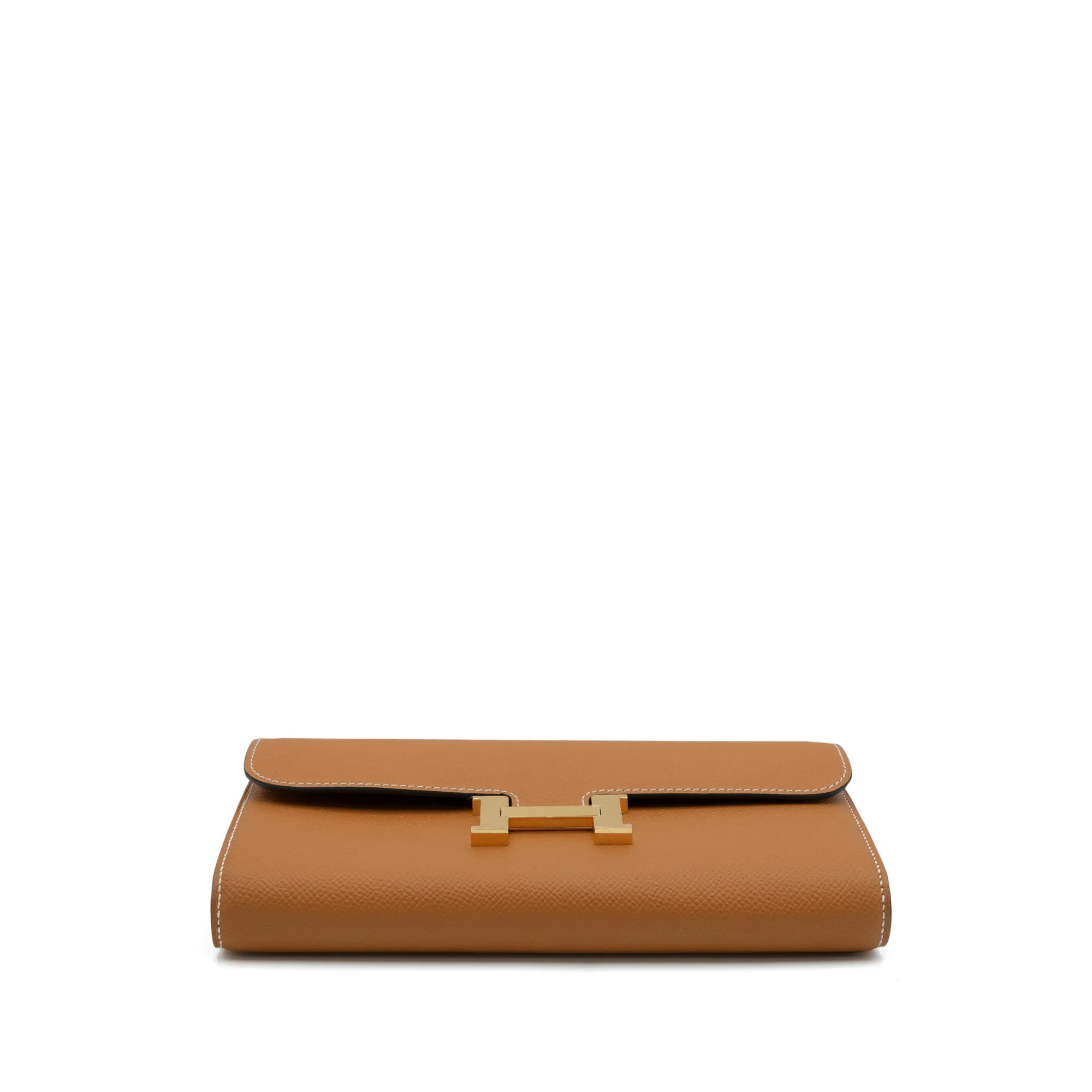 Hermès Toffee Epsom Constance-To-Go Wallet Gold Hardware, 2024