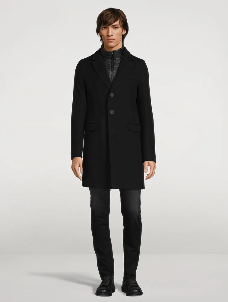 HERNO Diagonal Wool Slim-Fit Coat