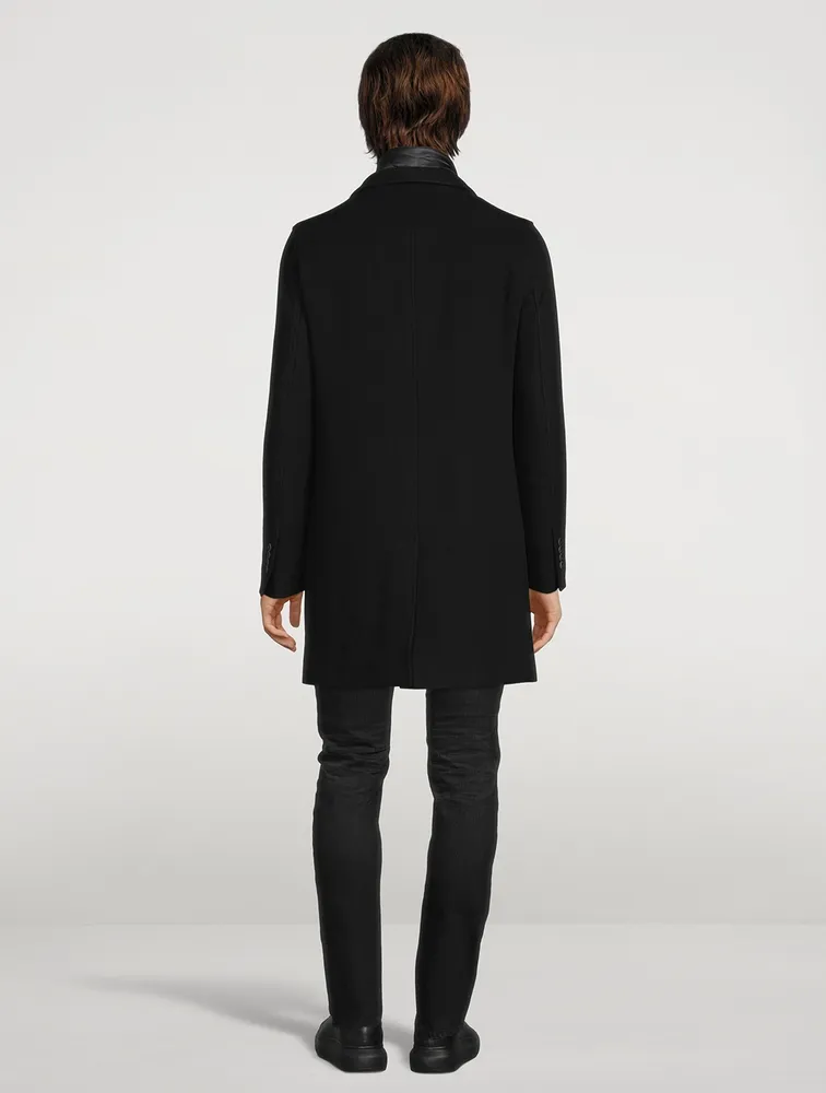 HERNO Diagonal Wool Slim-Fit Coat