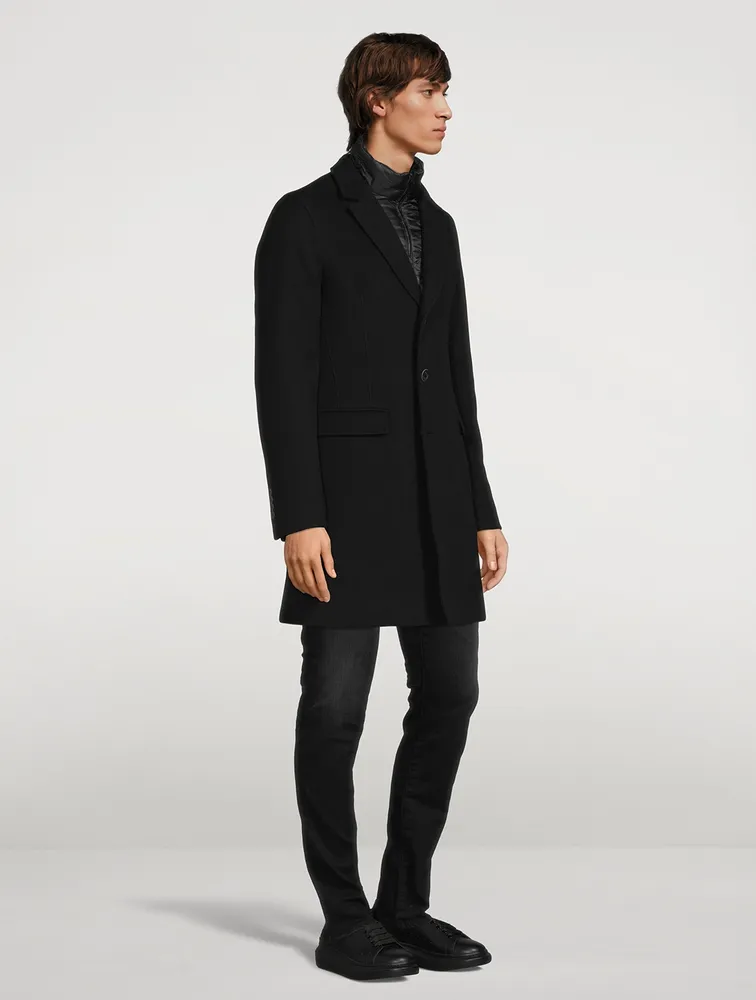 HERNO Diagonal Wool Slim-Fit Coat