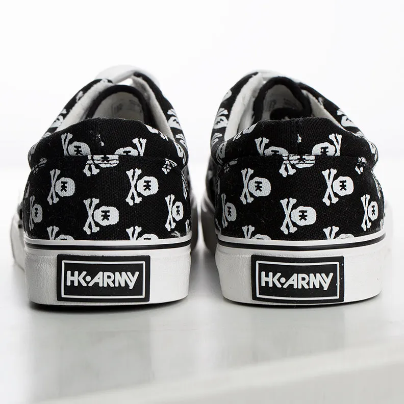 HK Skull Black Canvas Sneaker