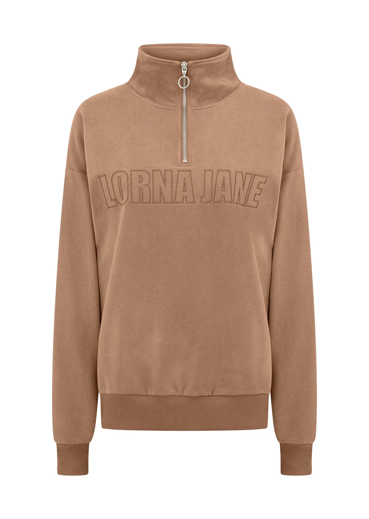 Iconic Quarter Zip Sweat | Brown | Jackets, Hoodies and Sweats | Lorna Jane New Zealand