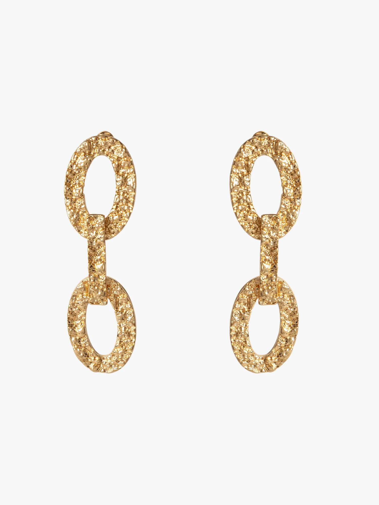 Intricate Metal Texture Earrings