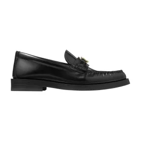 JIMMY CHOO Addie Leather Loafers - Black